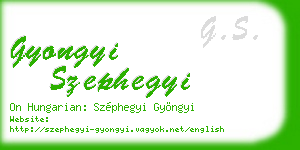 gyongyi szephegyi business card